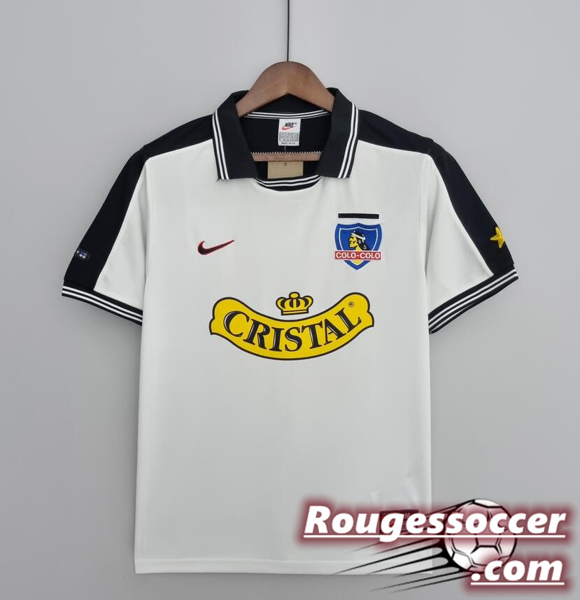 Colo-Colo Retro Home Kit Soccer Jersey 1999